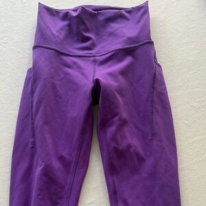 Lululemon Purple High-Waist Leggings
